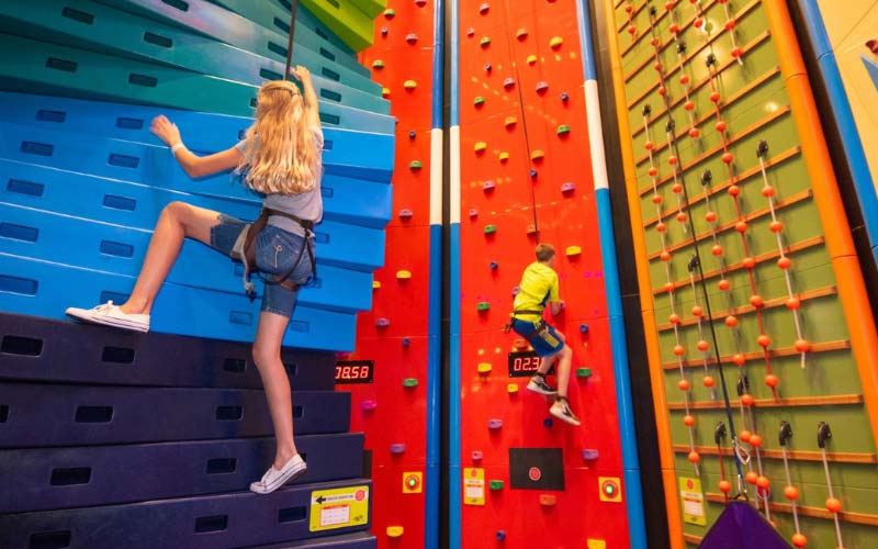 Clip 'n Climb at Wahooz Family Fun Zone