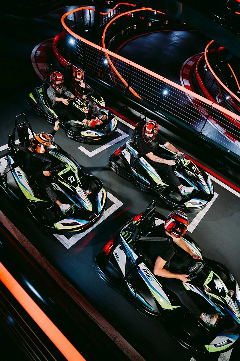 Four Karts Birdseye Start